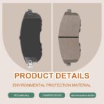 Ceramic Front Brake Pads Set Compatible with Nissan Altima/Cube/Juke/Sentra/Maxima/Versa/350Z,INFINITI G20/G35/I35/I30,Suzuki SX4,Automotive Replacement Brake Pads Front,Reliable Braking Power - Image 2