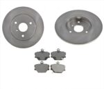 Front Disc Brake Rotors & Front Disc Brake Pads Replacement Parts For 2005 2006 2007 2008 2009 2010 2011 2012 2013 2014 2015 2016 Smart Car Smart Fortwo Front Disc Brake Rotor Kit