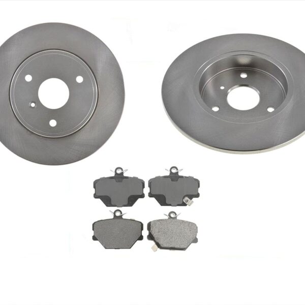 Front Disc Brake Rotors & Front Disc Brake Pads Replacement Parts For 2005 2006 2007 2008 2009 2010 2011 2012 2013 2014 2015 2016 Smart Car Smart Fortwo Front Disc Brake Rotor Kit