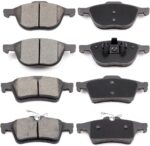 D1044-7947 D1095-7874 Front & Rear Ceramic Disc Brake Pad Set - Fit For Ford EcoSport 2018, Escape 2013-2016, Focus 2012-2018, Transit Connect 2014-2015