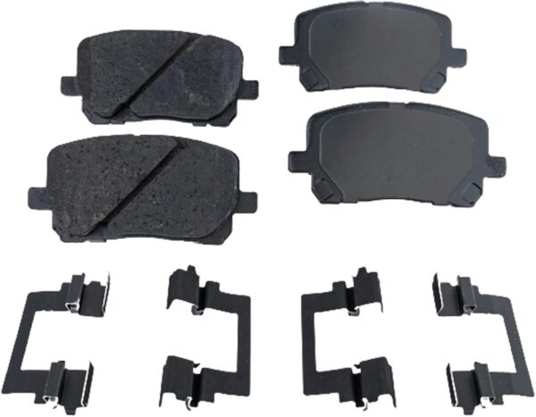 Brake Disc and Pad Kit Compatible With 2003-2008 Toyota Corolla, Matrix & Pontiac Vibe Plain Rotors Ceramic Pads 2-Wheel Set Front - Image 2