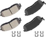 Front Ceramic Disc Brake Pads Kit For Nissan 350Z 2003-2005, Altima 1993-2001, 2007-2013, Juke 2011-2017, Maxima 1989-2001, Sentra 2002-2012 (4PCS)