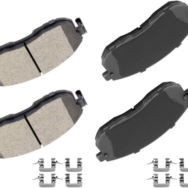Front Ceramic Disc Brake Pads Kit For Nissan 350Z 2003-2005, Altima 1993-2001, 2007-2013, Juke 2011-2017, Maxima 1989-2001, Sentra 2002-2012 (4PCS)