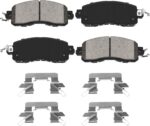 Ceramic Front Brake Pads Set Compatible with 2013 Nissan Altima Base/SL/SV,2014-2020 Nissan Altima,2014-2015/2016-2017 Nissan Leaf,Automotive Replacement Brake Pads Front,Reliable Braking Power