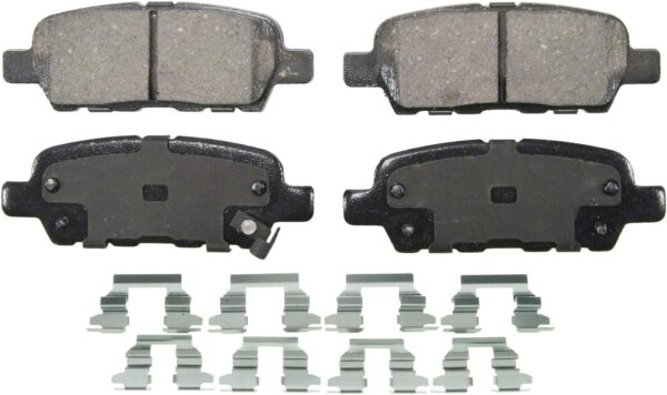 Disc Brake Pad Set, Chamfered Edges for Smooth, Quiet Stops, Fits 2008–2010 Nissan Altima, 2008–2013 Nissan Rogue - Image 1