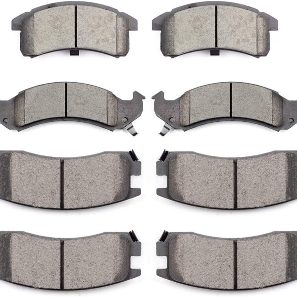 Ceramic Pads, 8pcs Brake Pads Brakes Kits 95-96 for Buick Riviera,94-96 for Cadillac DeVille,94-96 for Cadillac Eldorado,94-96 for Cadillac Seville,95-96 for Oldsmobile Aurora