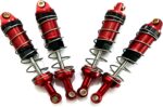4-Pack RC Car Shock Absorbers Metal Shocks Damper Compatible with MJX Hyper Go 16207 16208 16209 16210 H16BM H16GT H16DR 1/16 Scale RC Car Upgrades Part