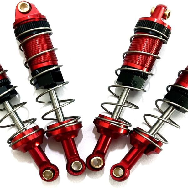 4-Pack RC Car Shock Absorbers Metal Shocks Damper Compatible with MJX Hyper Go 16207 16208 16209 16210 H16BM H16GT H16DR 1/16 Scale RC Car Upgrades Part