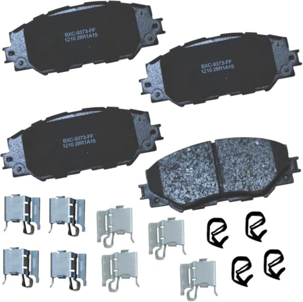 Ceramic Front Brake Pads for Select Models Lexus HS250h, Pontiac Vibe, Scion xB, xD, Toyota Corolla, Matrix, Prius V, RAV4 - Image 1