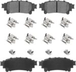 4PCS Rear Ceramic Brake Pads Fit for Toyota Highlander 2014-2019 for Toyota Sienna 2011-2020 for Prius V 2012-2017for Lexus RX350 2010-2015