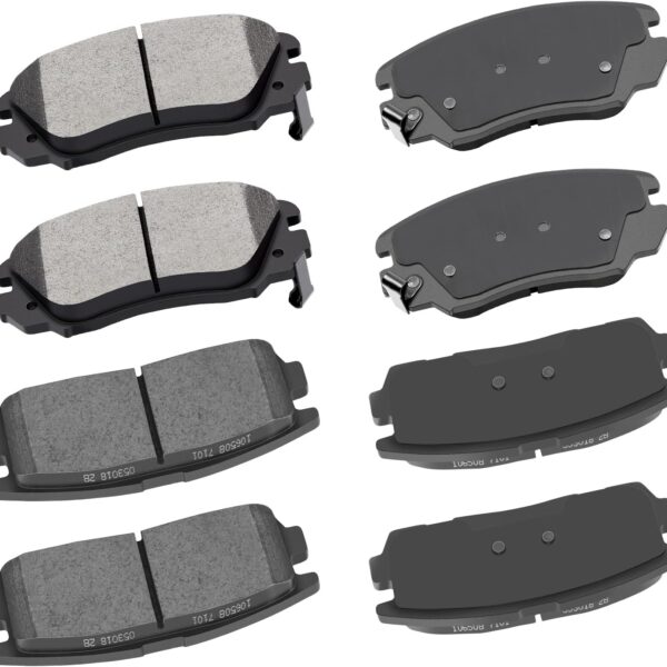 Front Rear Ceramic Brake Pads Kits 8pcs fit For 2010-2017 For Chevrolet Equinox,2010-2017 For GMC Terrain