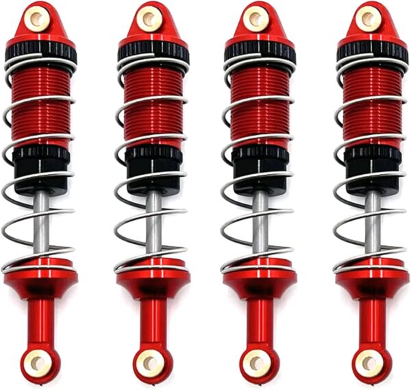 4-Pack RC Car Shock Absorbers Metal Shocks Damper Compatible with MJX Hyper Go 16207 16208 16209 16210 H16BM H16GT H16DR 1/16 Scale RC Car Upgrades Part - Image 2