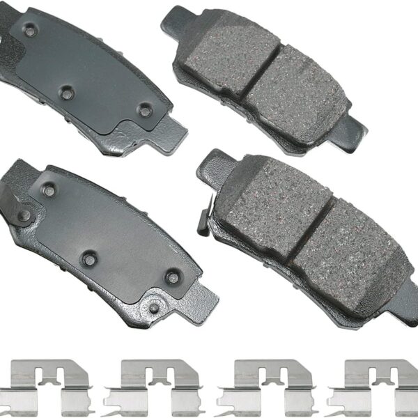 Ultra-Premium Ceramic Rear Disc Brake Pads, GREY