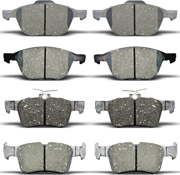 Front Rear Brake Pads Set Fit For 2017 2018 2019 Ford Escape NOT for AWD (D1044+D1665) - Image 1