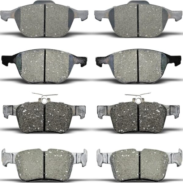 Front Rear Brake Pads Set Fit For 2017 2018 2019 Ford Escape NOT for AWD (D1044+D1665)