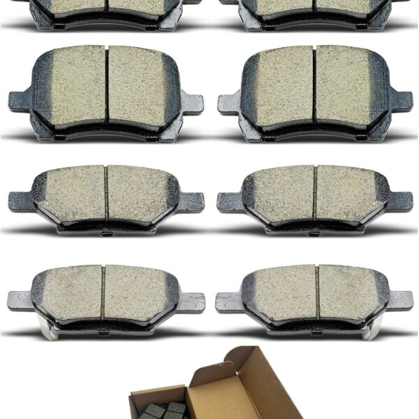 Brake Pads Sets Fit For Chevrolet Cobalt 2008,For Chevrolet For Malibu 2004-2012,For Pontiac G5 2007-2009,For Pontiac G6 2006-2010,For Saturn Aura 2007-2009  Front Rear Ceramic Brake Pads