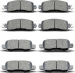 8pcs Front Rear Ceramic Brake Pads Sets Fit For 2013 2014 2015 2016 2017 2018 2019 2020 2021 2022 For Nissan Altima