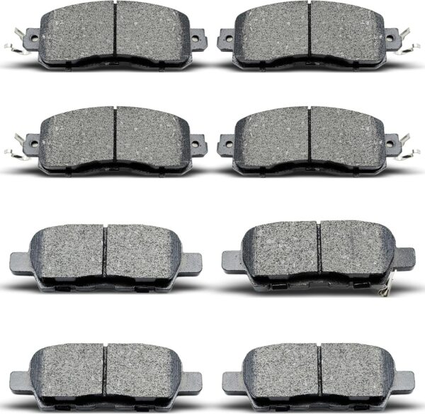 8pcs Front Rear Ceramic Brake Pads Sets Fit For 2013 2014 2015 2016 2017 2018 2019 2020 2021 2022 For Nissan Altima - Image 1