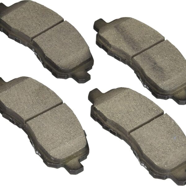 Blue Ceramic Disc Brake Pad Set w/Hardware- Compatible with Select Chrysler 200; Dodge Avenger, Caliber, Stratus; Jeep Compass, Patriot; Mitsubishi Eclipse, Lancer, Outlander +More; FRONT